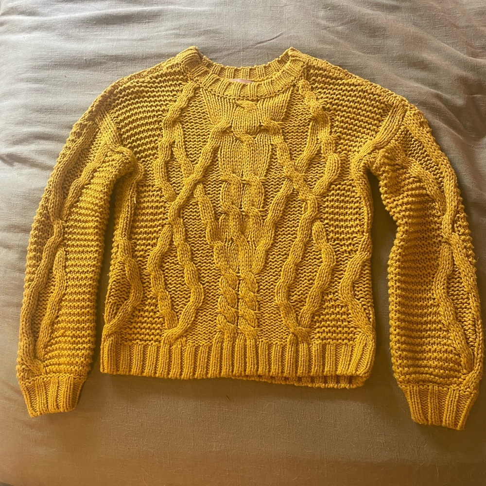 Philosophy knit yellow sweater XS